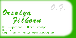 orsolya filkorn business card